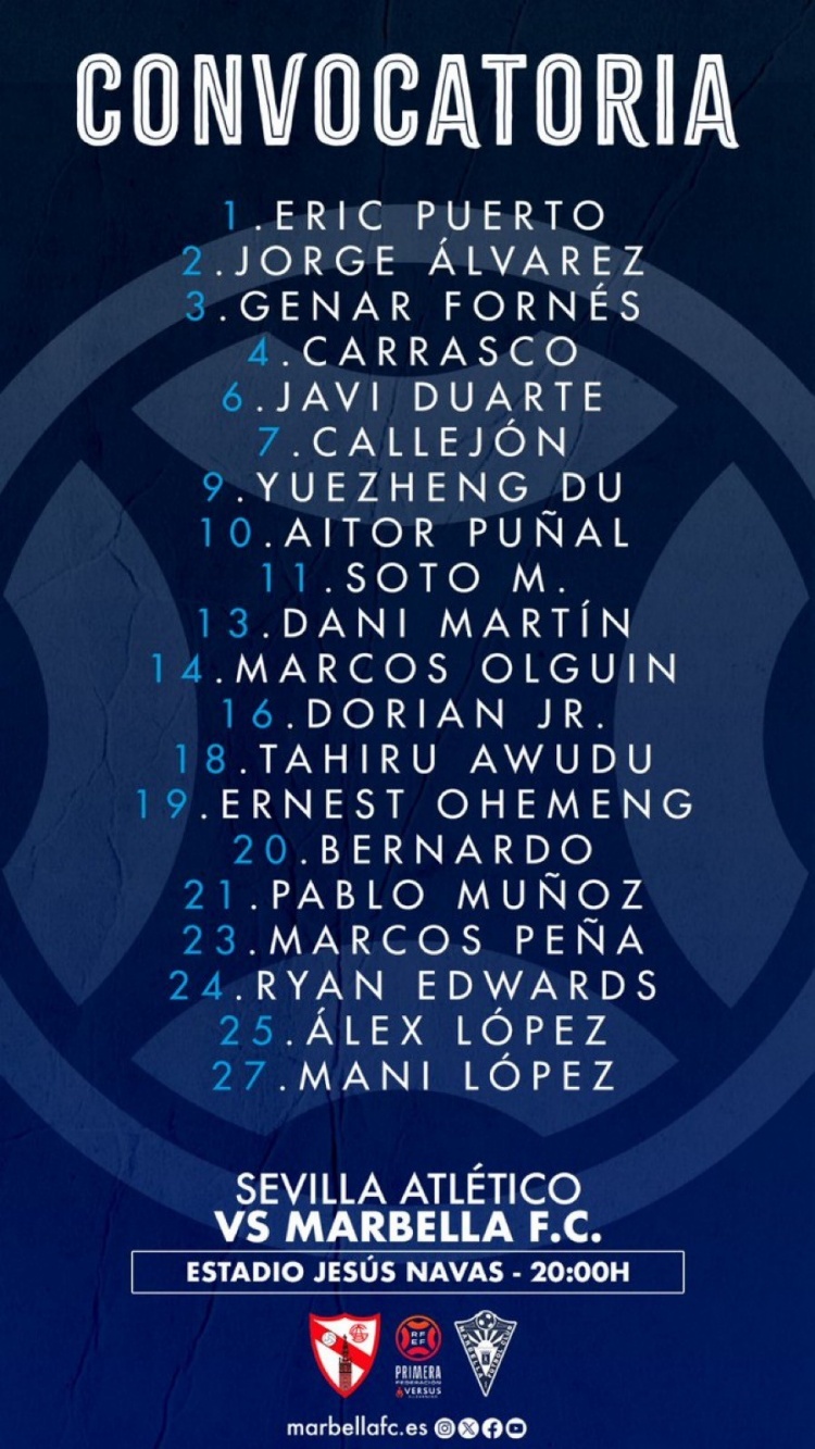 馬貝拉明天凌晨客戰塞維利亞競技 杜月徵入選比賽名單