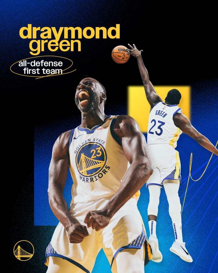 追夢(mèng)生涯第9次入選最佳防守陣容 并列歷史第六&僅次于鄧科加賈皮