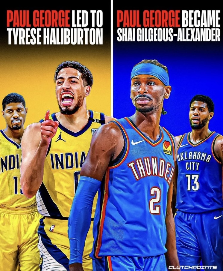 步行者雷霆總決賽相遇？?jì)芍ш牭暮诵亩荚c喬治的交易有關(guān)??