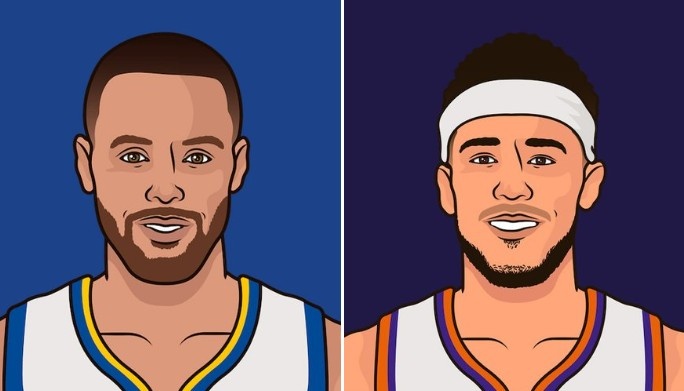 美媒：庫里賽季場(chǎng)均24.5分6助入選二陣 布克25.6分7.1助落選