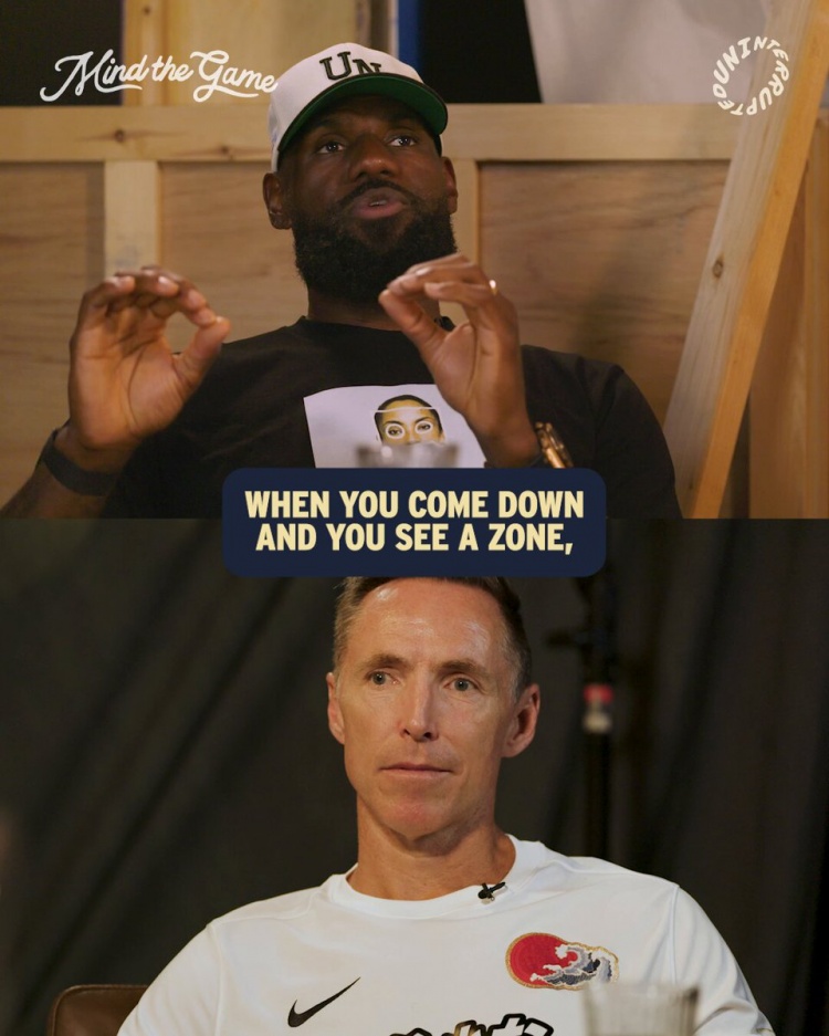 詹姆斯：一旦對手擺出聯(lián)防 這就開(kāi)始變成腦力的比拼??