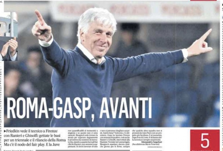 信使報：羅馬為加斯佩里尼提供3年合同，尤文也仍在關(guān)注他