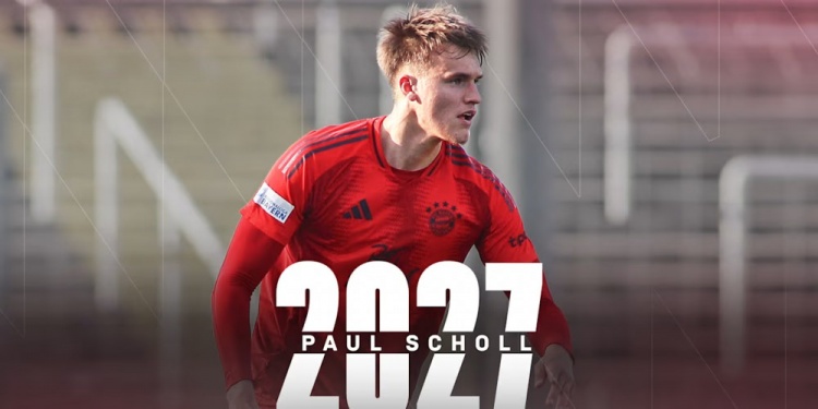 官方：拜仁與后衛紹爾續約至2027年，并將其租借至卡爾斯魯厄鍛煉