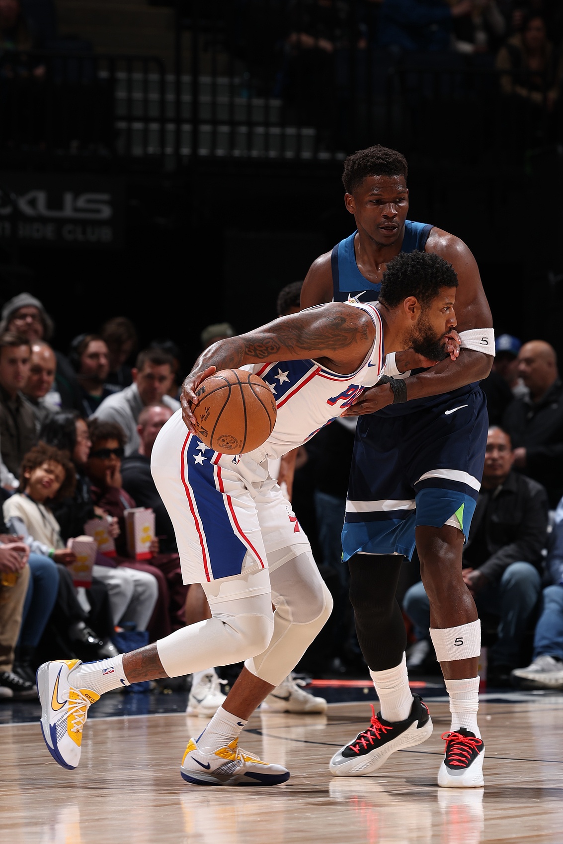 喬治：華子可以去練低位技術(shù) 這能讓他關(guān)鍵時(shí)刻更好地找到節奏