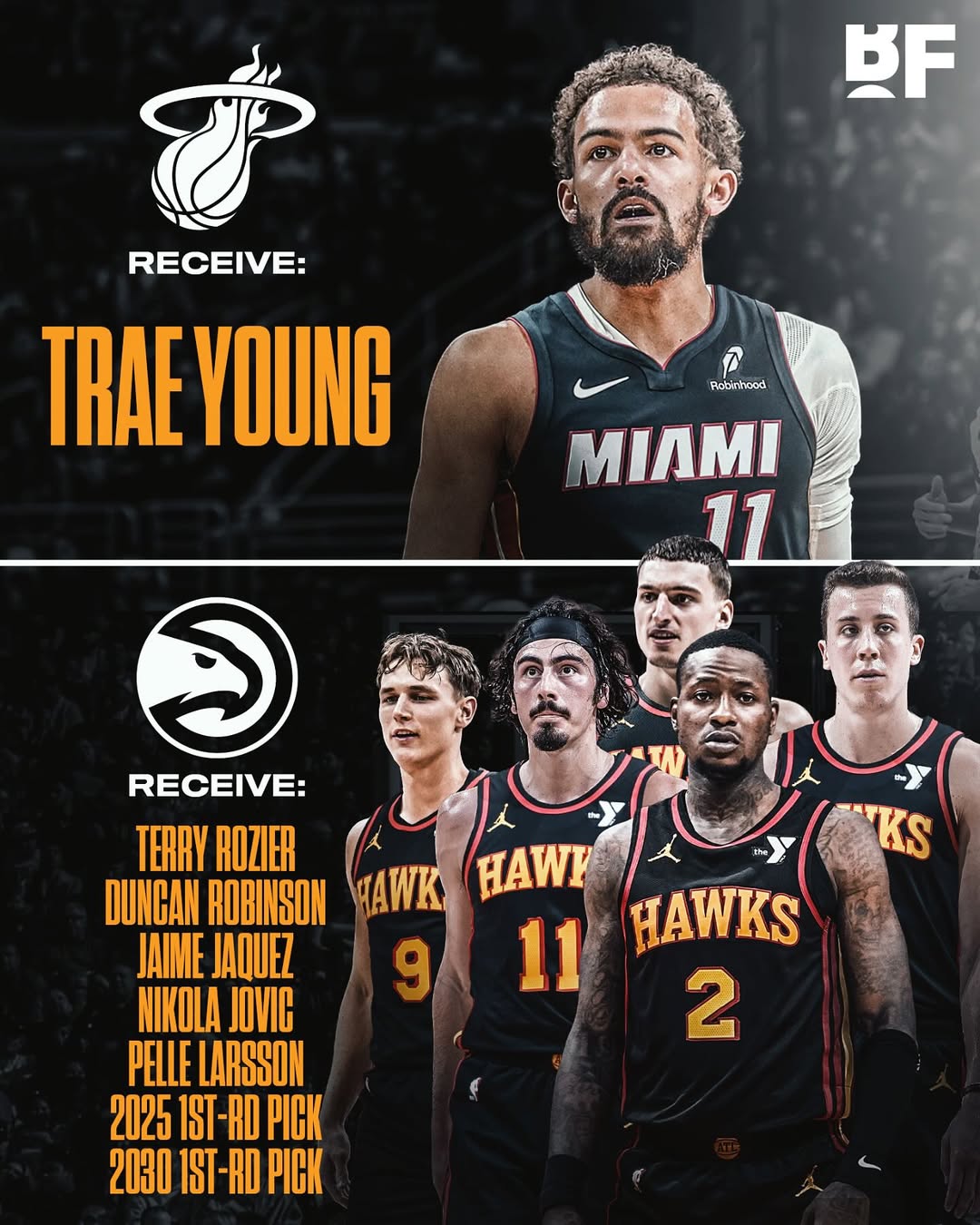 組全明星后場(chǎng)？???BR交易建議：熱火換來(lái)吹楊 送出5將+2個(gè)首輪