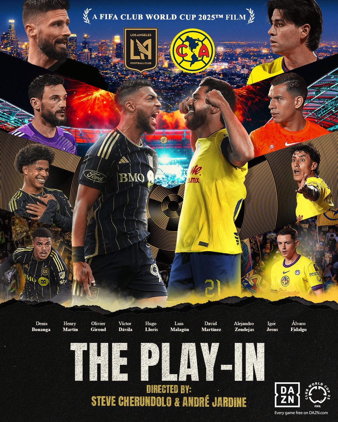 爭奪世俱杯最后名額！洛杉磯FCvs墨西哥美洲：洛里先發(fā)吉魯替補