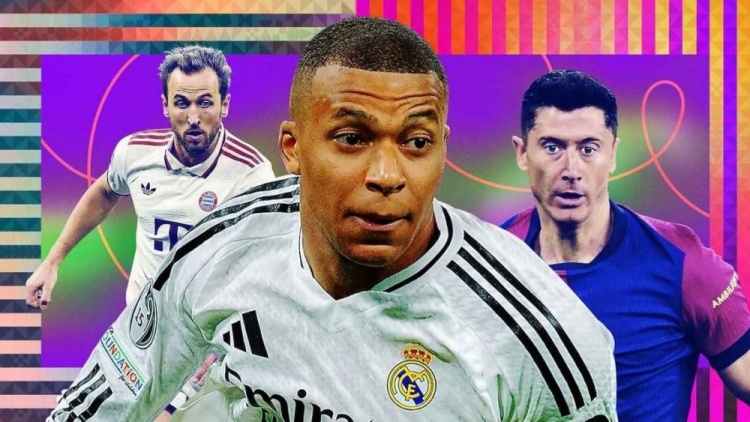 ESPN年度20大中鋒：姆巴佩第1萊萬(wàn)第2 凱恩第3哈蘭德第4 C羅第15