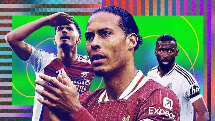 ESPN年度10大中后衛：范迪克當選最佳，阿森納2將前4，呂迪格第3