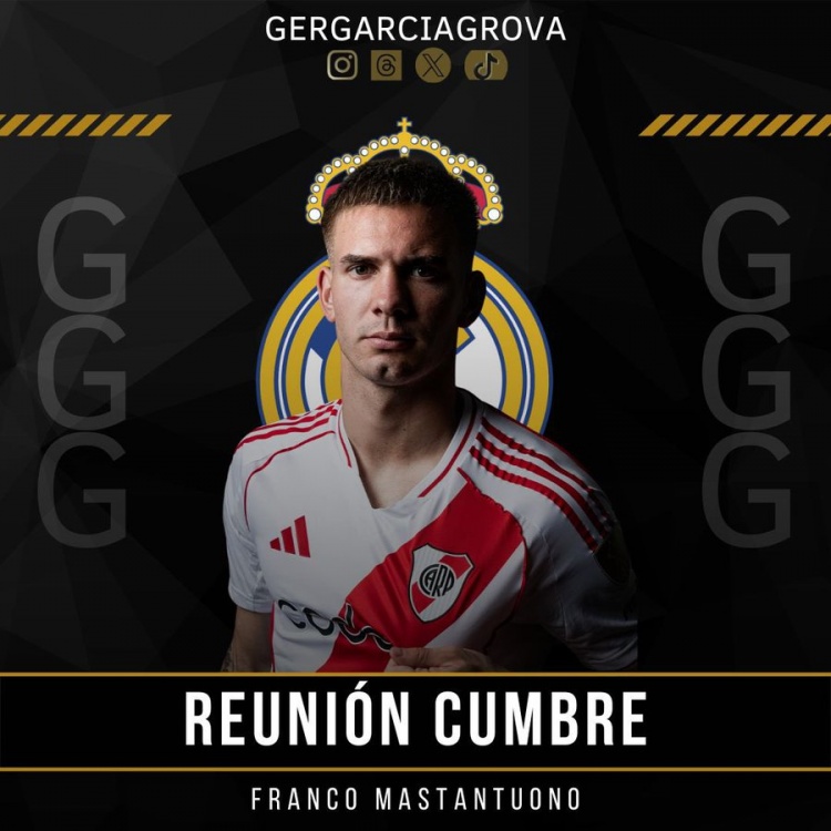 記者：皇馬的引援負責人在阿根廷的一家酒店，與馬斯坦托諾談判