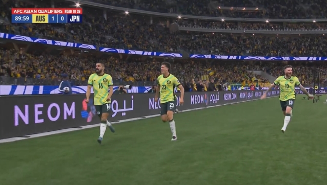 澳大利亞1-0領(lǐng)先日本！貝希奇高難度扭身爆射 第90分鐘打入絕殺！
