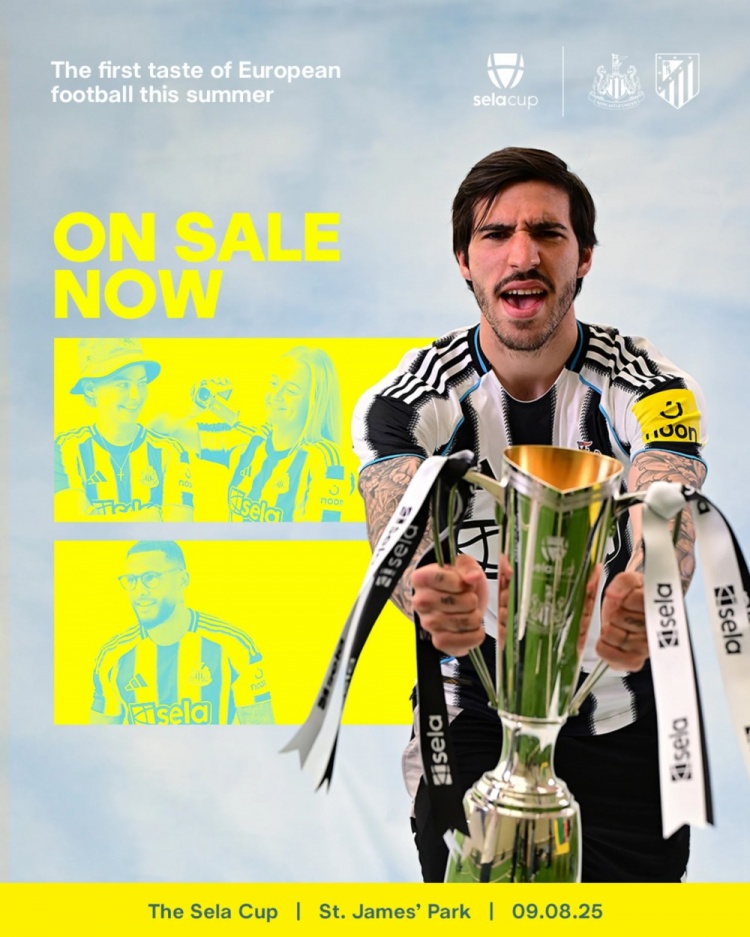 官方：紐卡8月9日與馬競進(jìn)行友誼賽