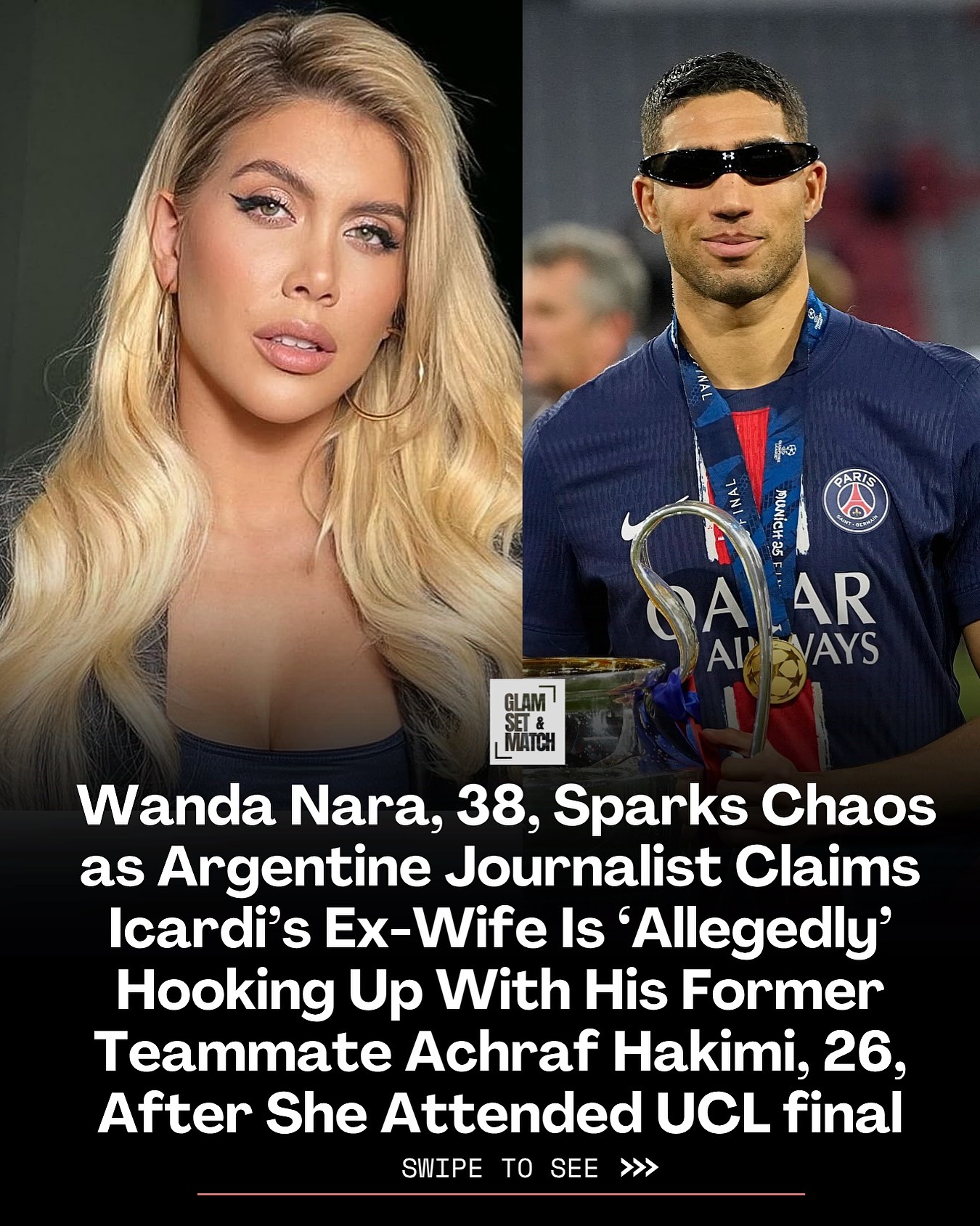 澄清與阿什拉夫緋聞??旺達：目前單身，不會(huì )和有伴侶的人在一起