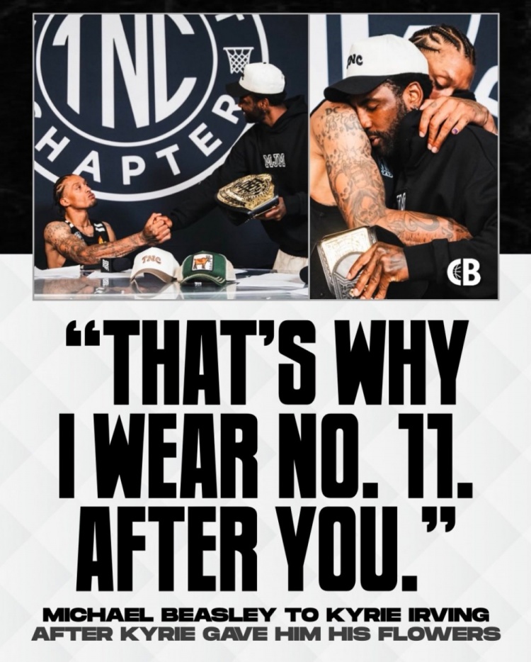 歐文大贊比斯利是文化榜樣！后者：我穿11號是為了致敬你