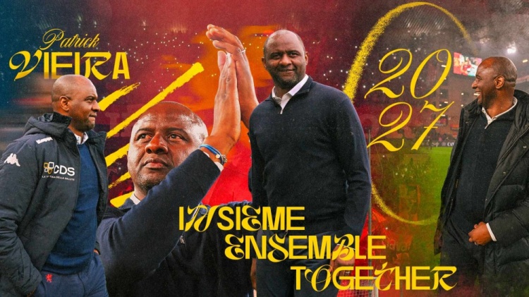 官方：熱那亞與主教練維埃拉續約至2027年6月