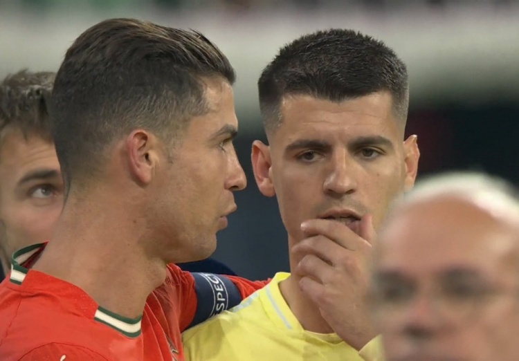 風(fēng)度！C羅賽后安慰射失點(diǎn)球的莫拉塔