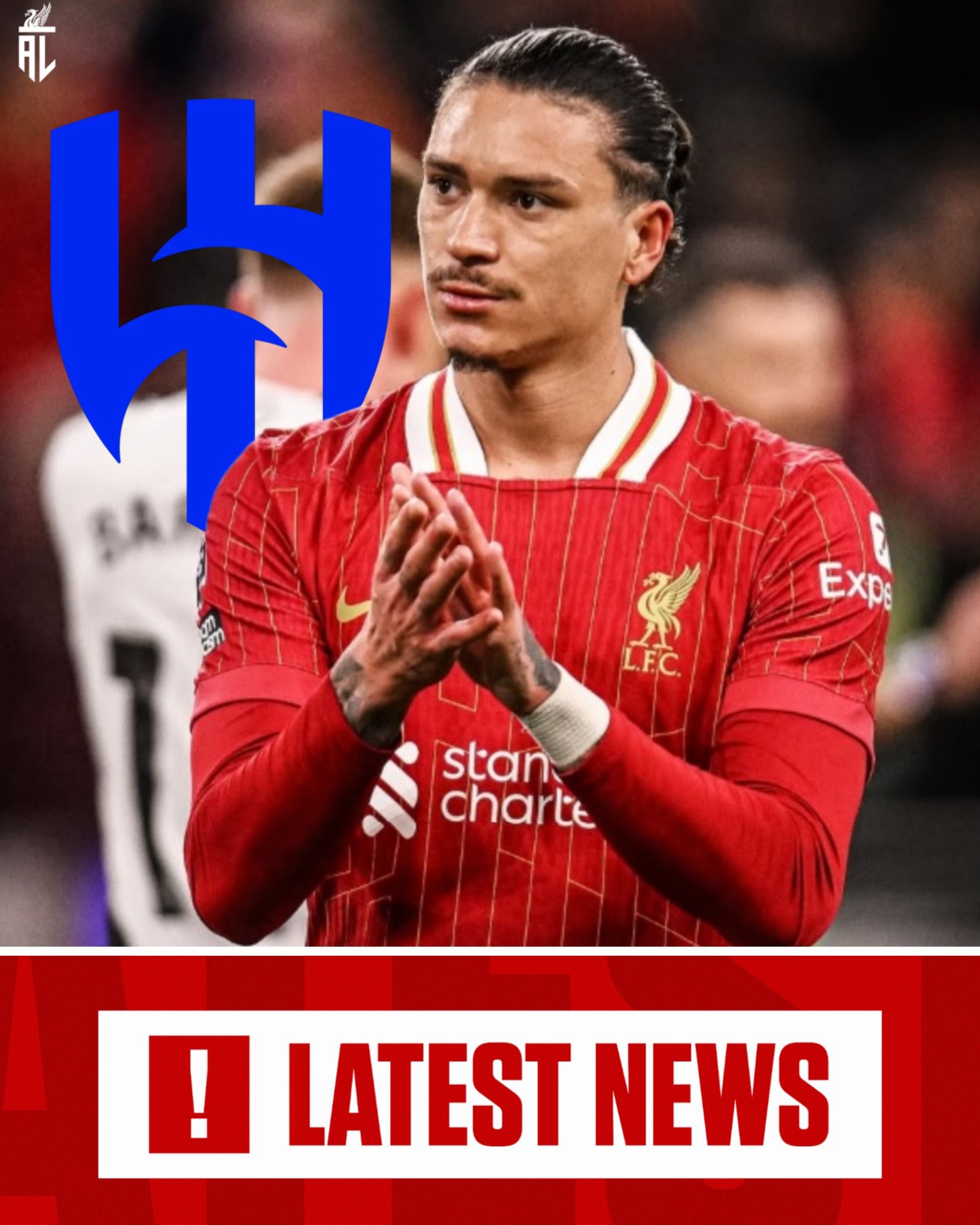 明天關(guān)窗???記者：新月希望緊急簽下努涅斯，他們急缺前鋒