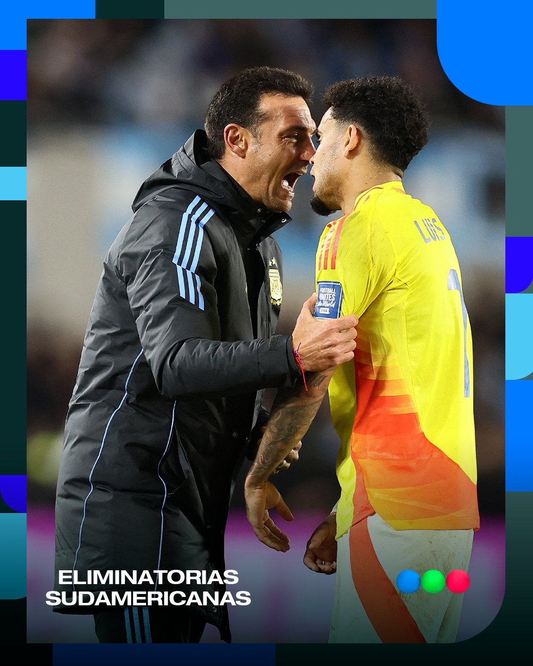 迪亞斯談與斯卡洛尼交流：他看到了我不滿(mǎn)裁判，我們非常尊重他們