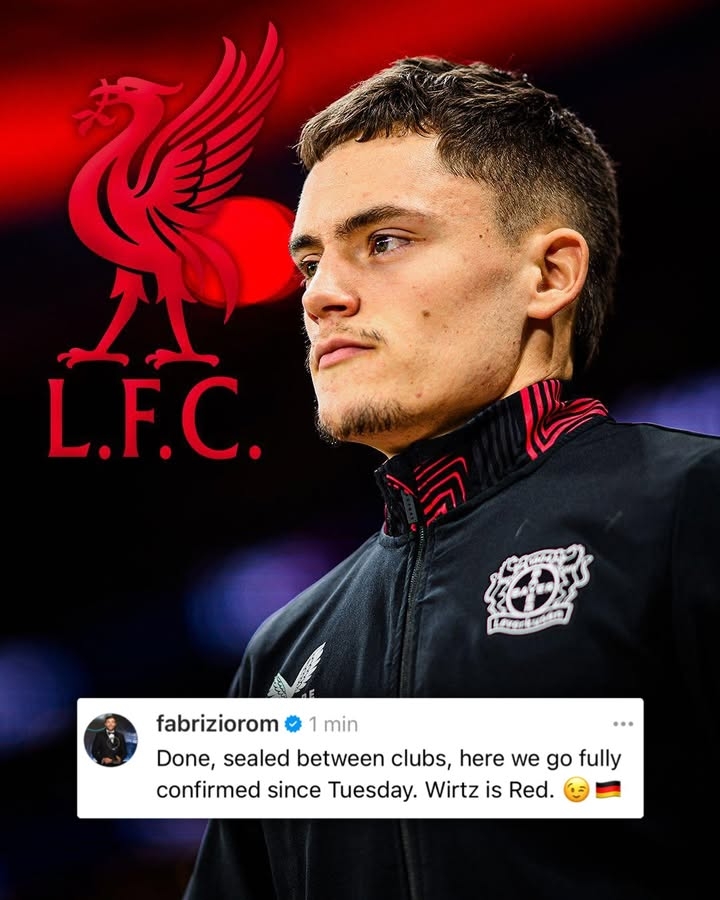 鎖了??羅馬諾：利物浦與勒沃庫森已簽署維爾茨交易的所有文件！