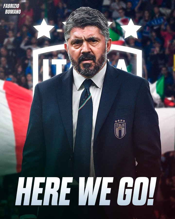 here we go！羅馬諾：加圖索將執教意大利國家隊，接替斯帕萊蒂