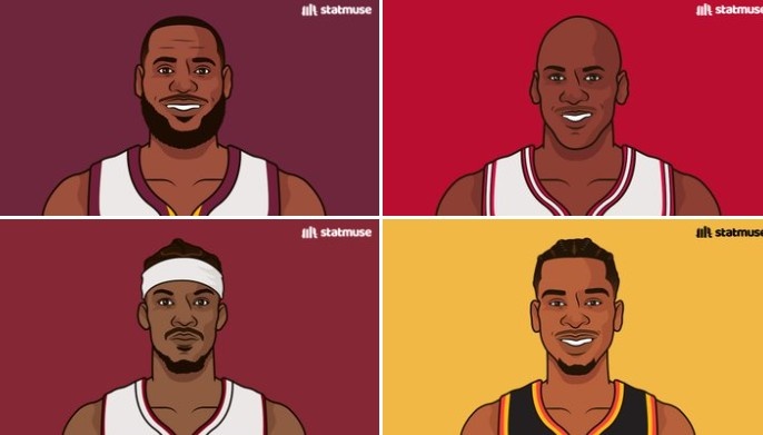 總決賽單場(chǎng)至少30分10助2斷2帽球員：SGA、詹姆斯、喬丹、巴特勒