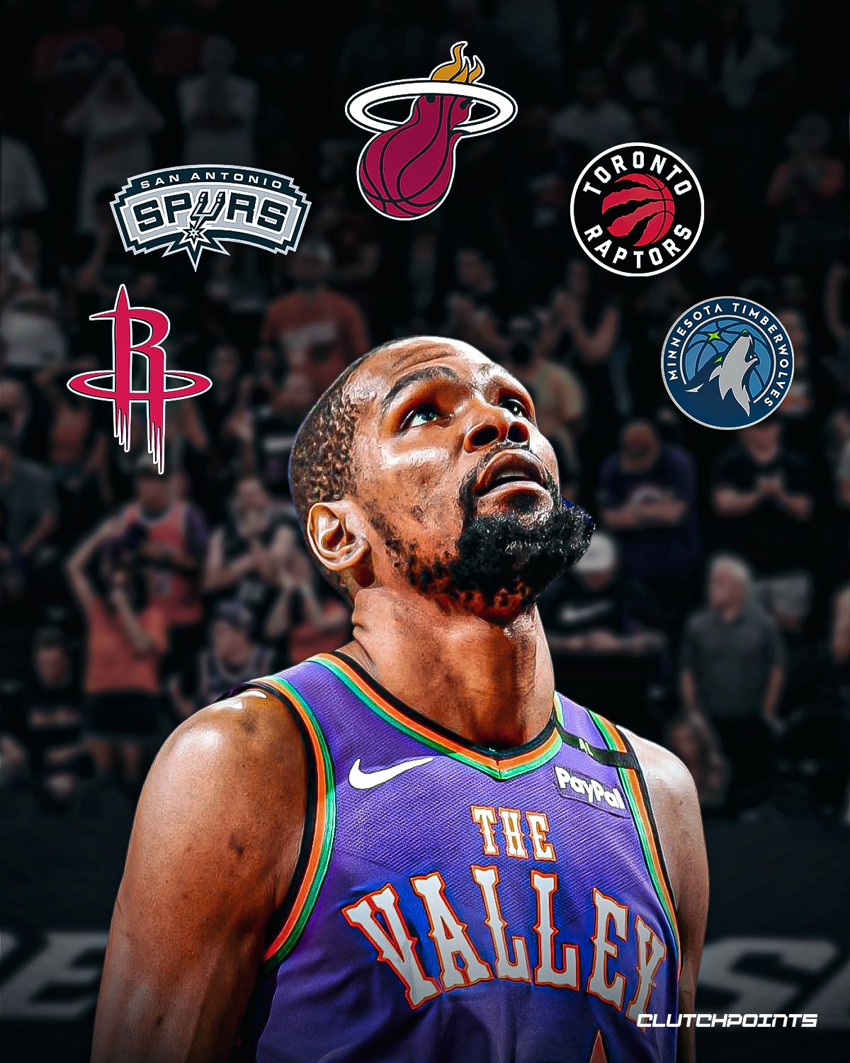 美記：杜蘭特潛在五個(gè)下家都提出了報價(jià) 但太陽(yáng)都不滿(mǎn)意&想要更多