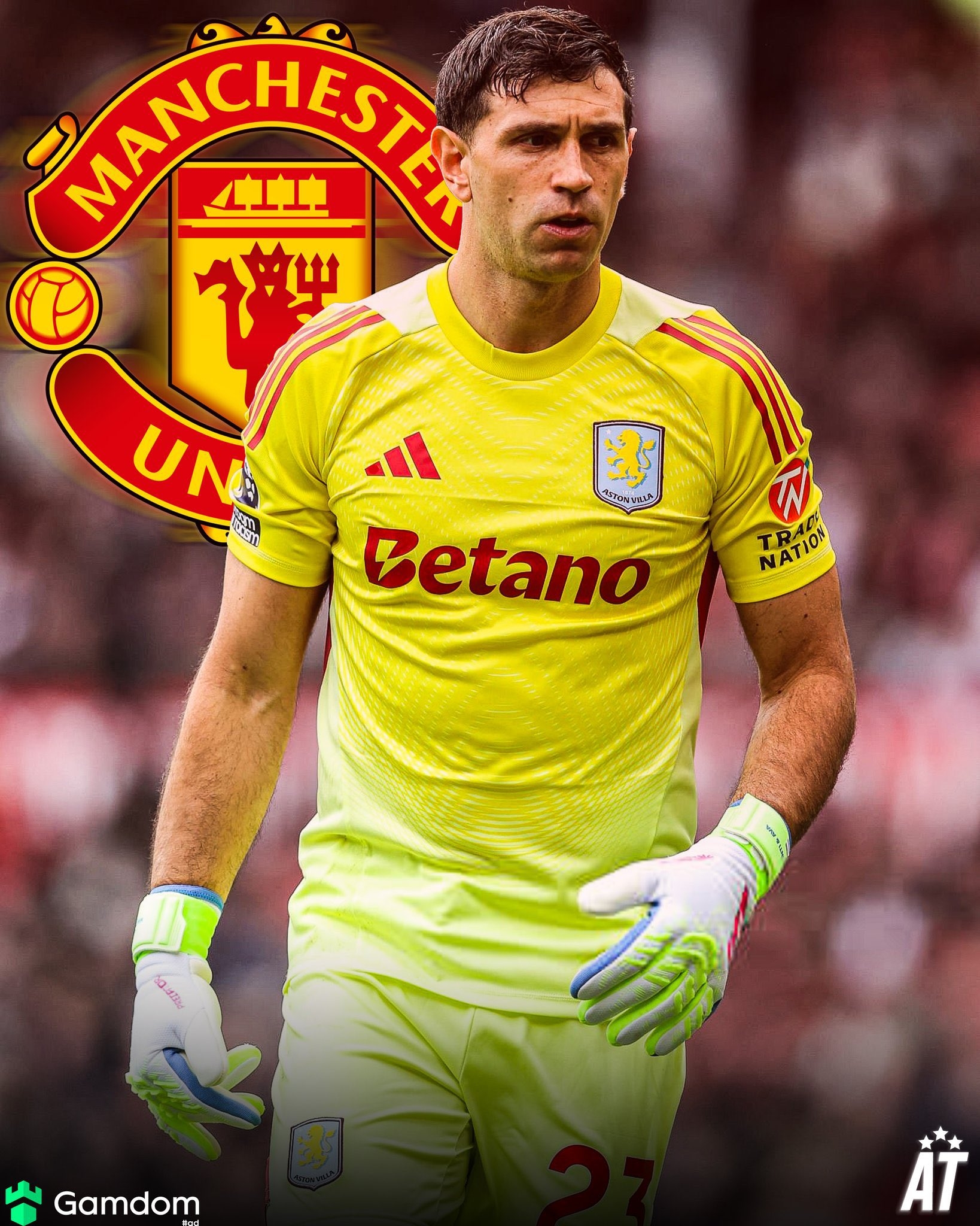 拒多家豪門(mén)邀請?太陽(yáng)報：大馬丁全力推動(dòng)轉會(huì )曼聯(lián)，阿莫林欣賞他