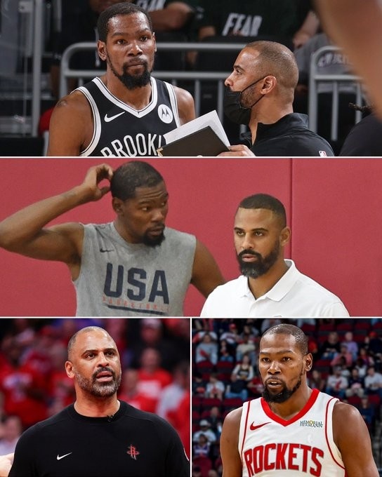 第三次合作！在籃網(wǎng)和美國隊烏度卡兩次作為助教執教杜蘭特