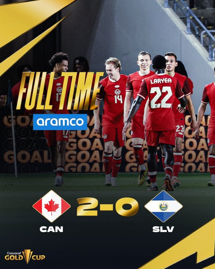 晉級金杯賽8強！加拿大2-0九人薩爾瓦多，喬納森-戴維失點(diǎn)+破門(mén)