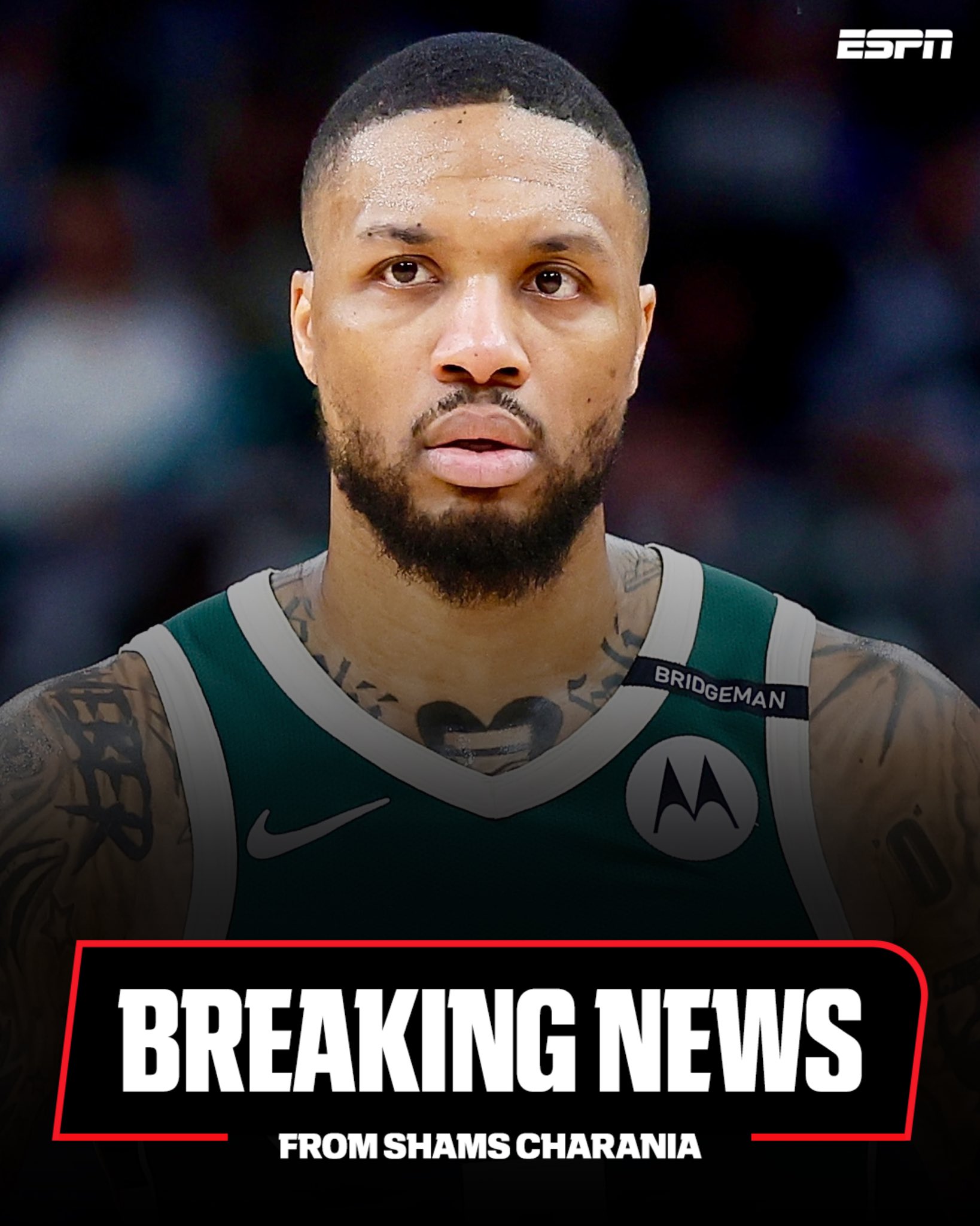 ??炸裂??！Shams：雄鹿用延伸條款裁掉利拉德以簽下特納??