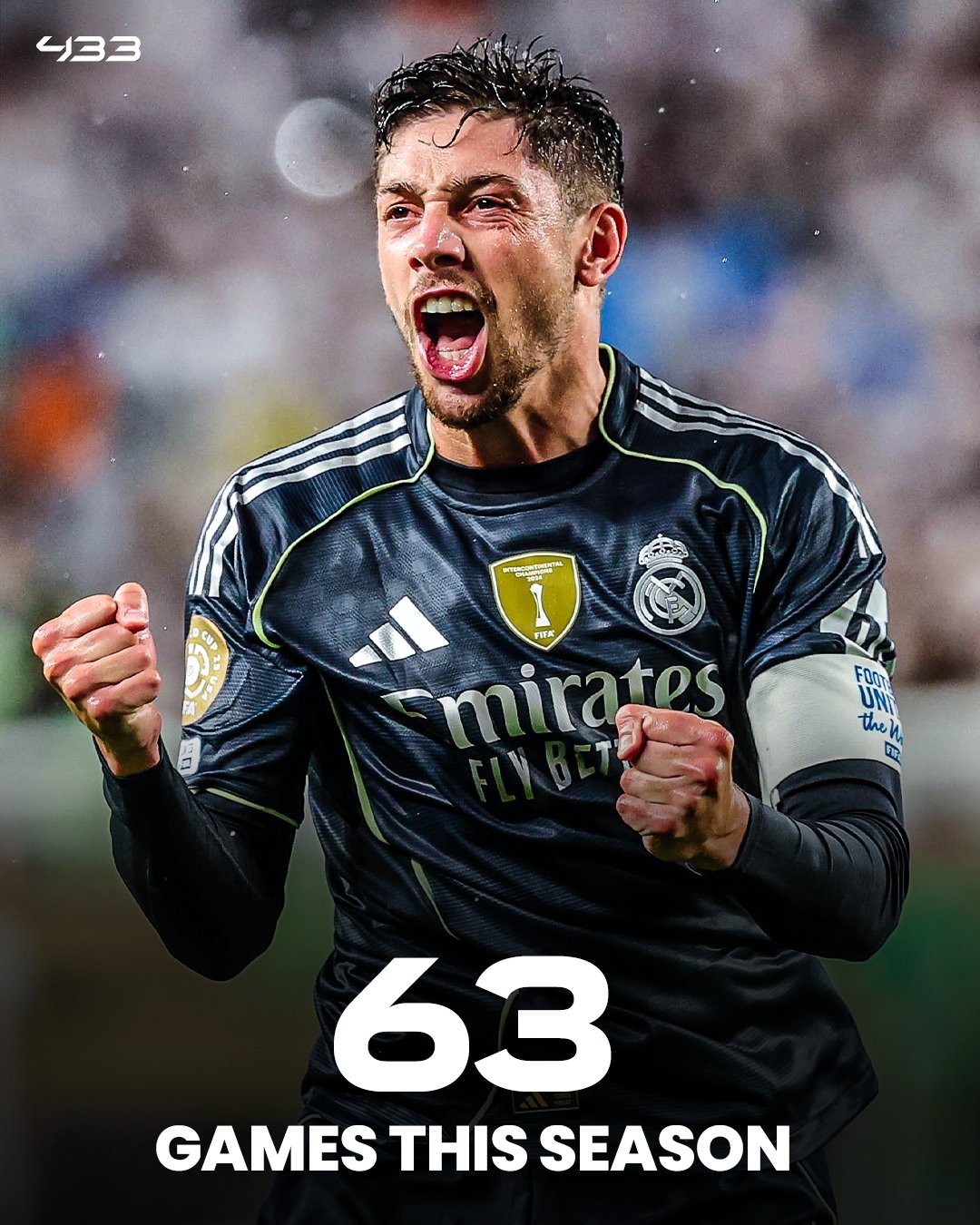 隊史新紀錄??皇馬本賽季67場(chǎng)比賽，此前66場(chǎng)巴爾韋德出場(chǎng)63次