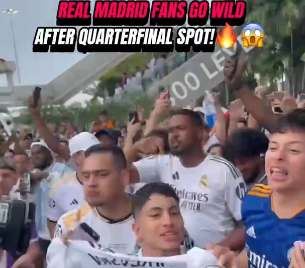 這是真死敵??皇馬進(jìn)8強后球迷高歌慶祝+辱罵巴薩“xx巴薩”
