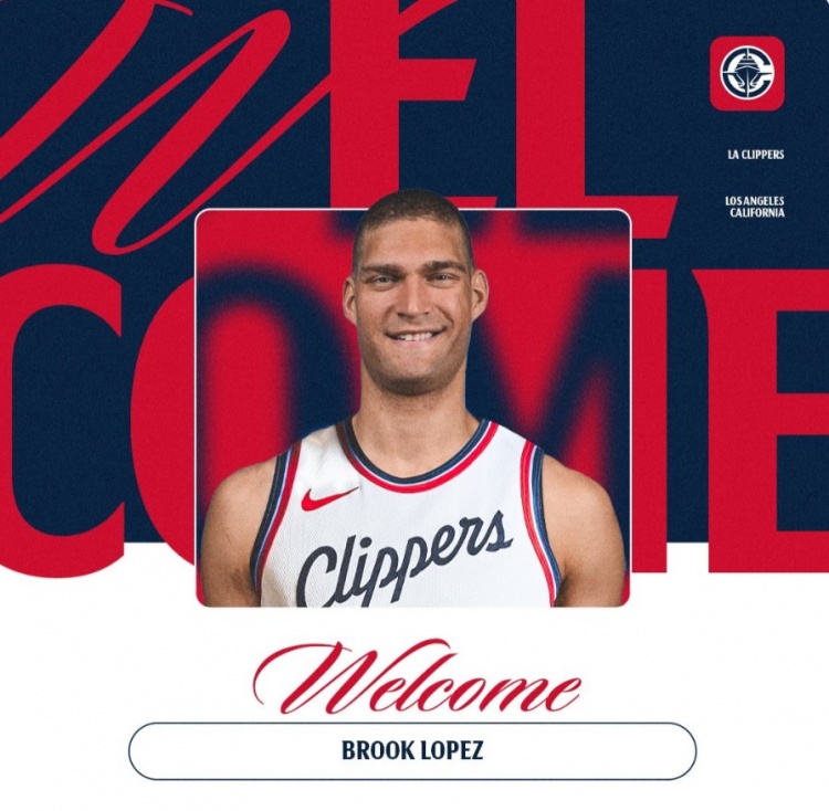 2年1800萬(wàn)美元！快船官方簽約冠軍中鋒布魯克-洛佩斯