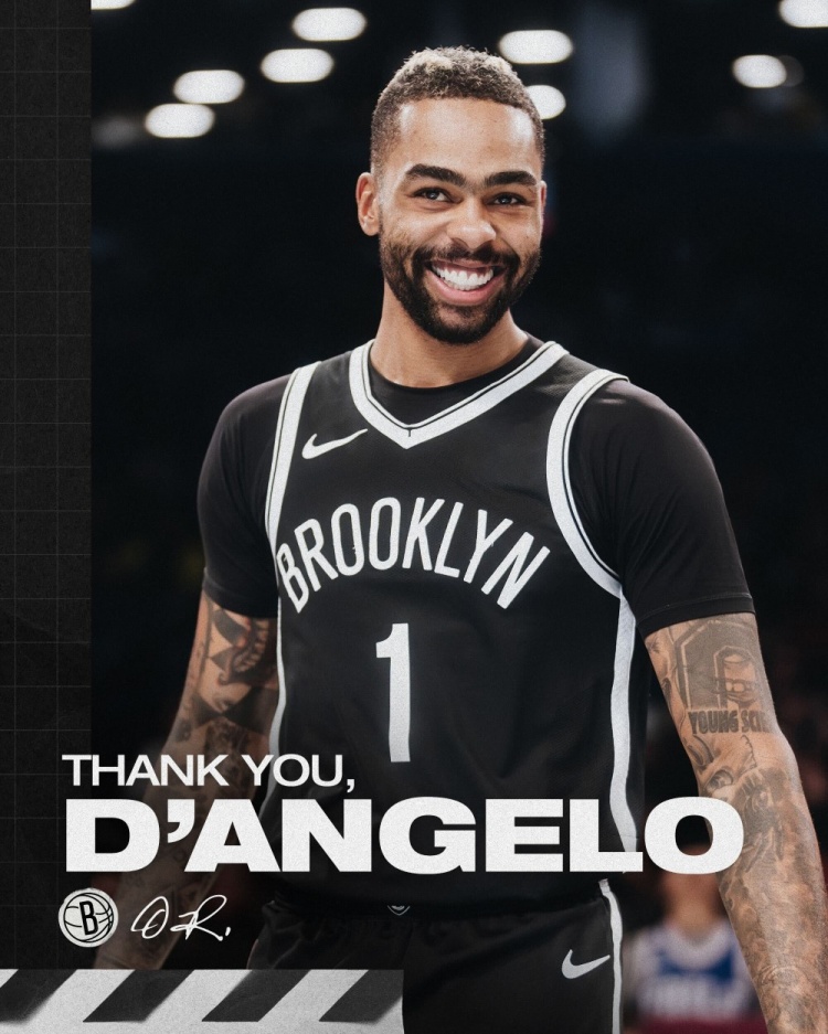 上賽季在籃網(wǎng)場(chǎng)均12.9分5.6助！籃網(wǎng)官方曬圖感謝拉塞爾！