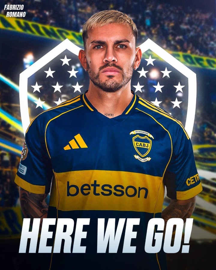 Here we go！羅馬諾：31歲帕雷德斯重返博卡，轉會(huì )費350萬(wàn)歐