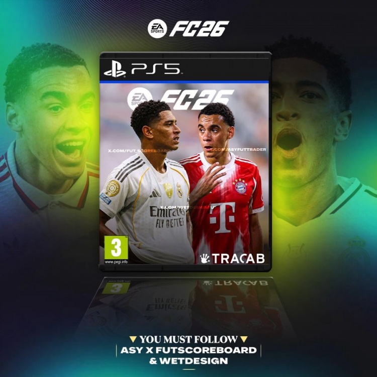 穆西亞拉&貝林厄姆是FC26封面人物，諾伊爾&范迪克等擔任推廣大使