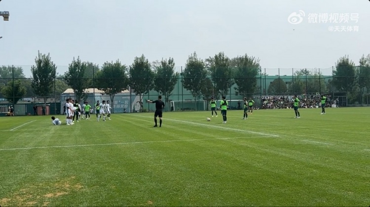 教學(xué)賽國安一線(xiàn)隊5-4擊敗U21隊，法比奧、方昊雙響張稀哲破門(mén)