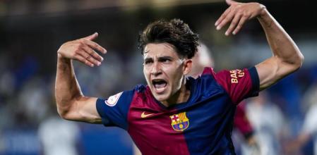 El jugador debutó con el primer equipo a los 16 a?os en el partido de dieciseisavos de Copa del Rey ante el Barbastro