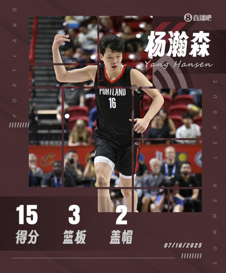 ??得分創(chuàng  )新高！楊瀚森15分3板2助1斷2帽！3記三分驚艷全場(chǎng)