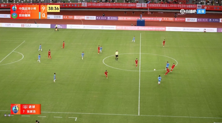 太殘暴了??2034杯比賽，中國足球小將39分鐘9-0領(lǐng)先昆明譽(yù)騰