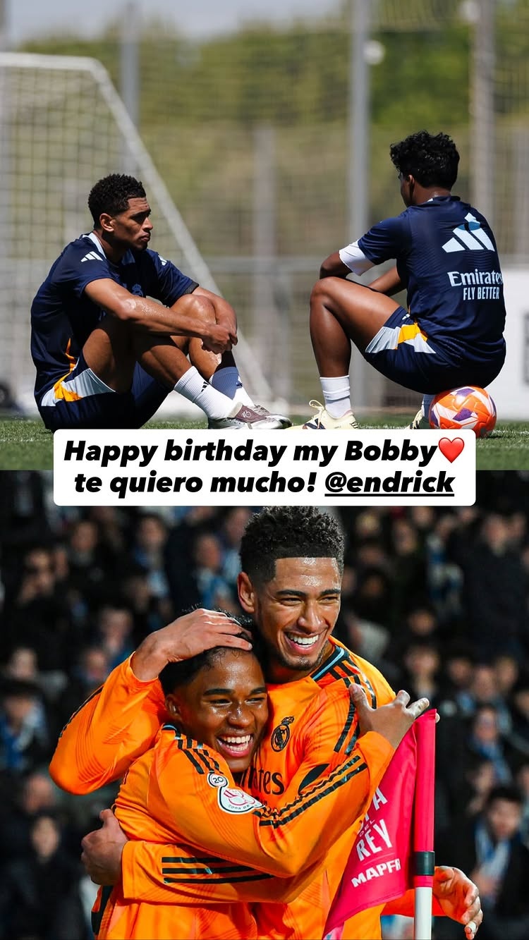 恩德里克迎來(lái)19歲生日，貝林厄姆社媒曬圖送祝福