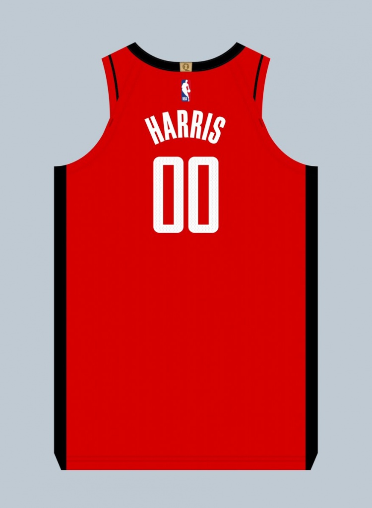 球衣記者：火箭雙向球員凱文-哈里斯在球隊穿00號球衣