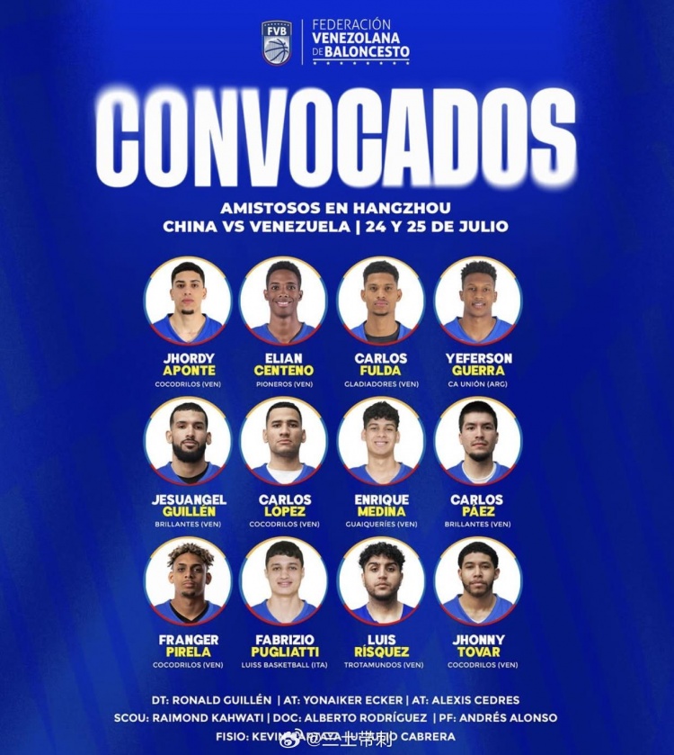 媒體人：今夏有美洲杯 委內瑞拉來(lái)華陣容非主力 4人參加過(guò)美預賽