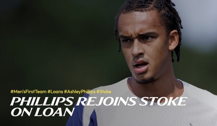 官方：熱刺后衛菲利普斯再次租借加盟斯托克城