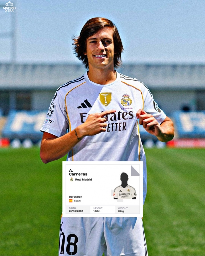 西甲官網(wǎng)顯示，皇馬新援阿爾瓦羅-費爾南德斯已經(jīng)完成注冊