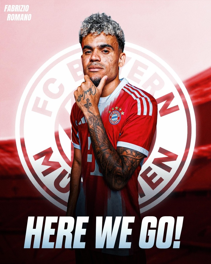 Here we go！羅馬諾：拜仁簽下利物浦邊鋒迪亞斯，轉會(huì )費7500萬(wàn)歐