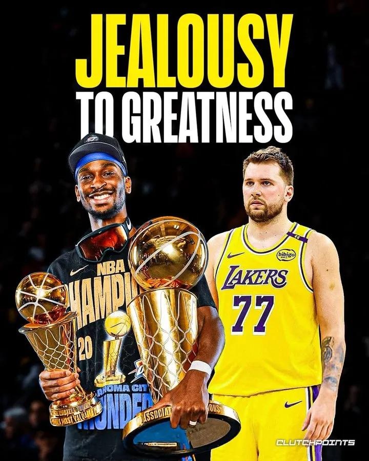 美媒：東契奇被SGA上賽季的成就所觸動(dòng) 產(chǎn)生了多年未有的饑餓感