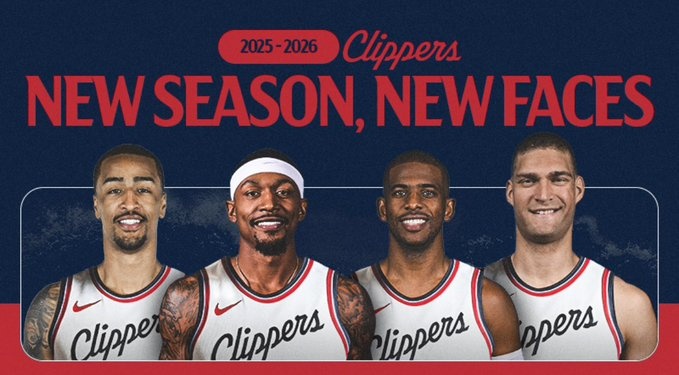 快船媒體曬出球隊新援和舊將的數據對比：提升顯著(zhù)