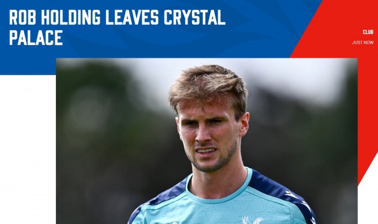 水晶宮官方：后衛霍爾丁已離隊，祝他未來(lái)職業(yè)生涯一切順利