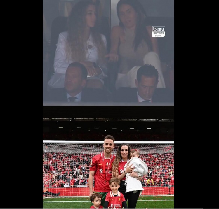 若塔的妻子出席今晨的葡超杯，賽前全場(chǎng)哀悼若塔