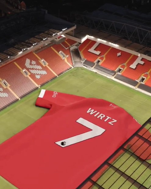 新7號！利物浦官方：維爾茨接過(guò)7號，?；倏?2號、弗林蓬30號